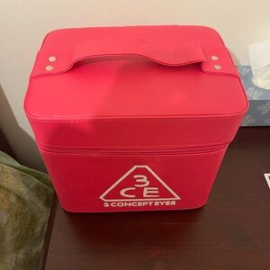 3CE Red Makeup Case